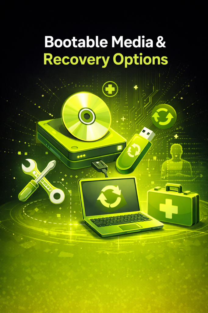 Bootable Media Recovery Options