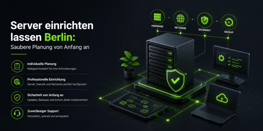 Server einrichten lassen Berlin: Saubere Planung von Anfang an