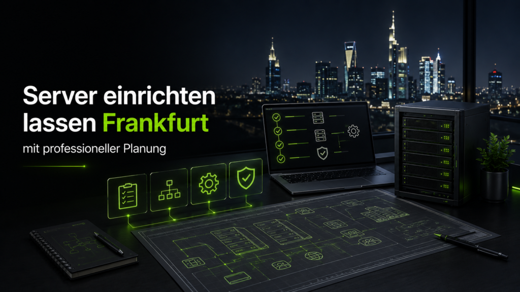 Server einrichten lassen Frankfurt mit professioneller Planung