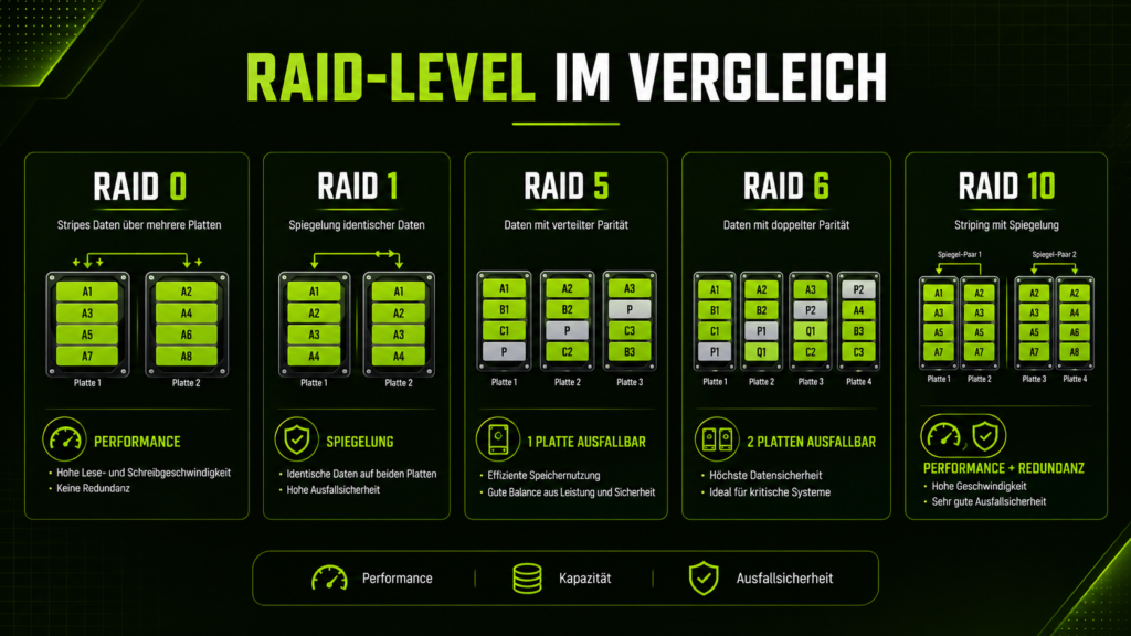 RAID Levels Comparison