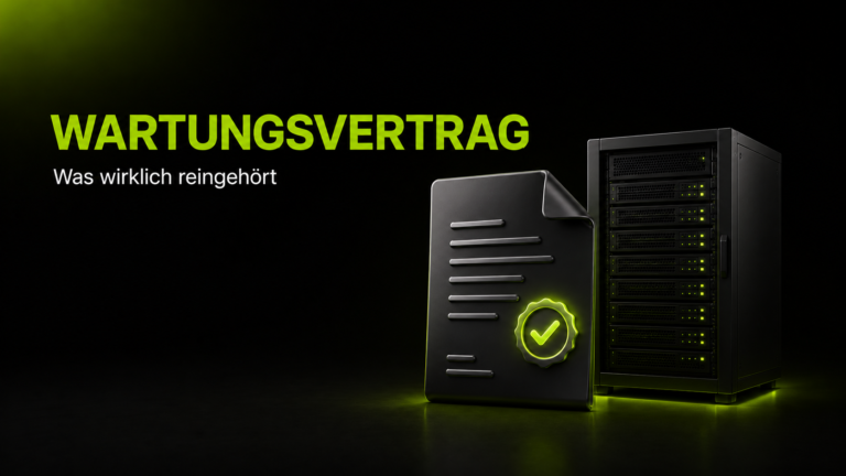 Server-Wartungsvertrag