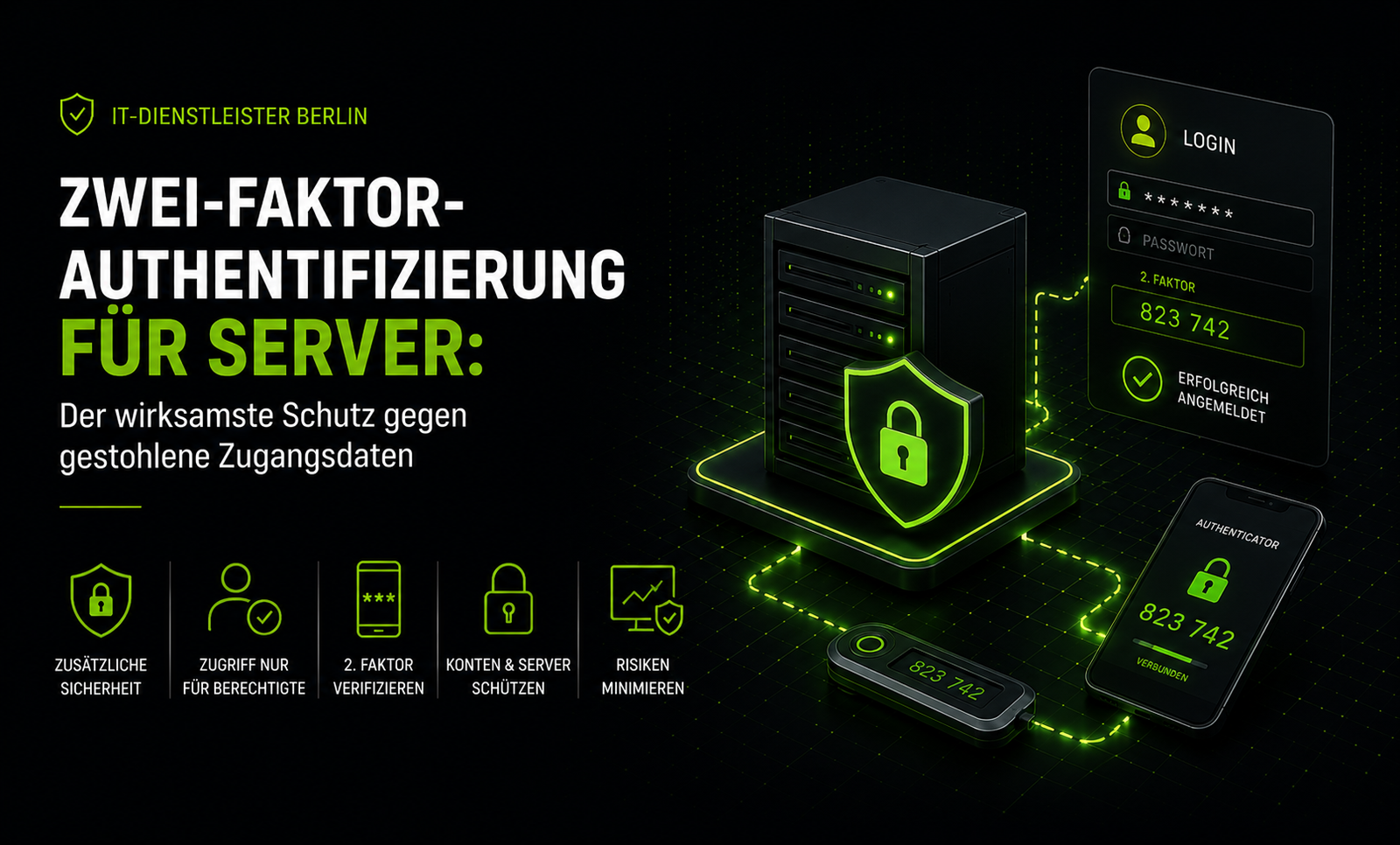 Zwei-Faktor-Authentifizierung für Server